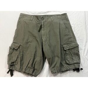 Rothco Infantry Utility Cargo Shorts Mens Large Regular Olive Green Cotton